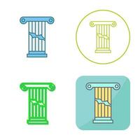 Broken Pillar Vector Icon