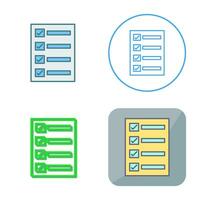 Filling Ballot Paper Vector Icon