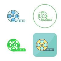 Film Reel Vector Icon