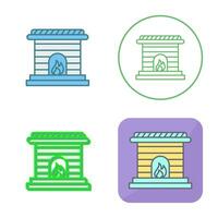 Fireplace Vector Icon