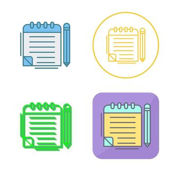 Notepad Vector Icon