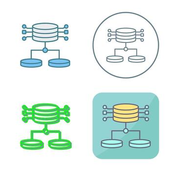 icono de vector de datos estructurados