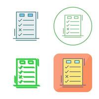 Today to Done CheckList Vector Icon