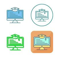 Online Learning Vector Icon