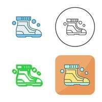 Ski Boots Vector Icon