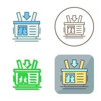 Shopping Basket Vector Icon