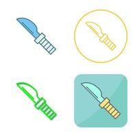 icono de vector de cuchillo