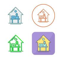 Work At Home Vector Icon