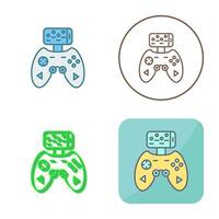 icono de vector de controlador de juego