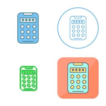 icono de vector de código pin
