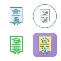 Report Card Vector Icon