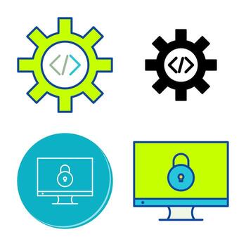 Unique Database Management Vector Icon