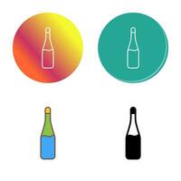 Champagne Bottle Vector Icon