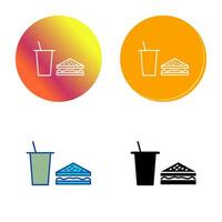 Unique Lunch Vector Icon