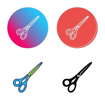 icono de vector de tijeras