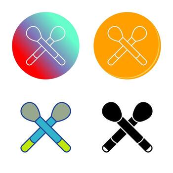 cepillos, vector, icono vector