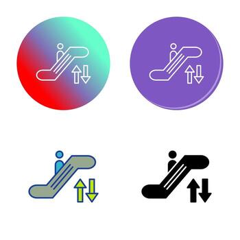 Escalator Vector Icon