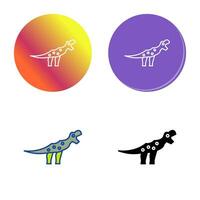 icono de vector de dinosaurio