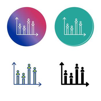 Candidate Graph Vector Icon