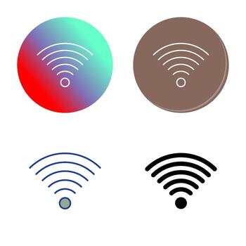 Signal on User Vector Icon