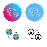 Connected Profiles Vector Icon