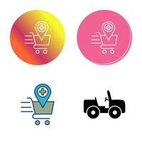 Online Health Shooping Vector Icon