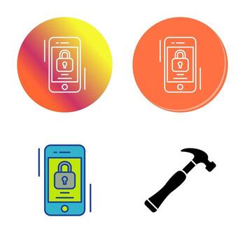 icono de vector de bloqueo