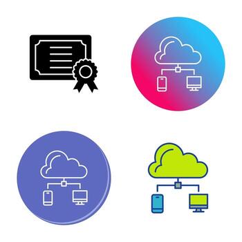 icono de vector de nube