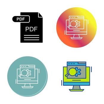 Search Engine Vector Icon