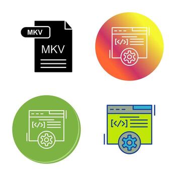 icono de vector de desarrollo web