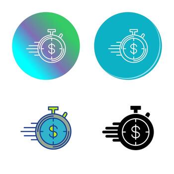 icono de vector de temporizador