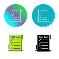 Today to Done CheckList Vector Icon