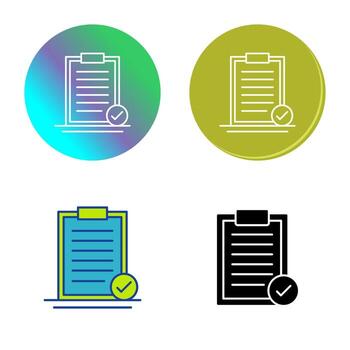 icono de vector seleccionado