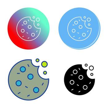 icono de vector de galleta