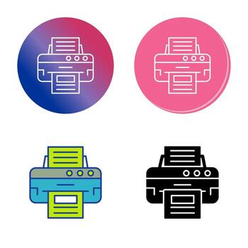 icono de vector de impresora