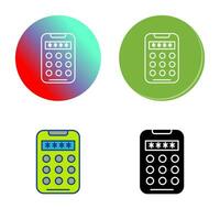 icono de vector de código pin