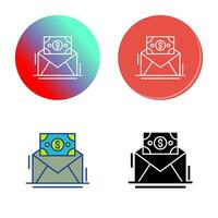 Mail Coin Vector Icon