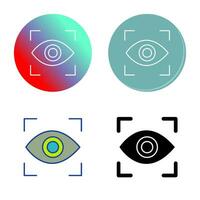 icono de vector de exploración ocular