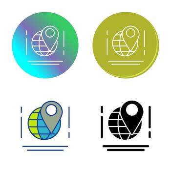 icono de vector de mapa