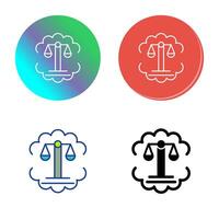 Justice Scale Vector Icon