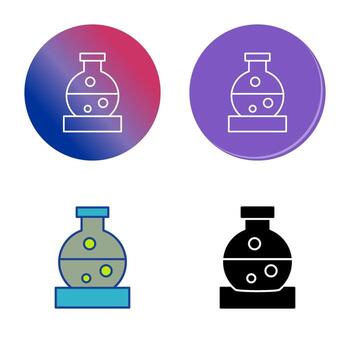 icono de vector de matraz