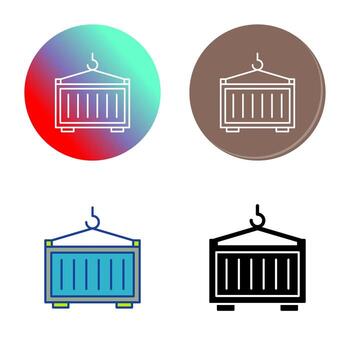 icono de vector de contenedor