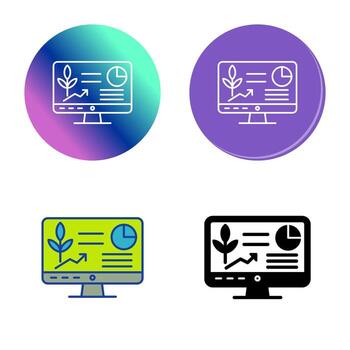 icono de vector de computadora