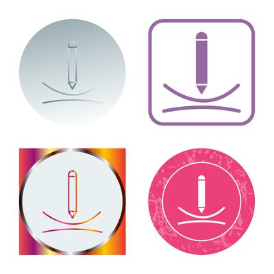 Draw Curve Vector Icon