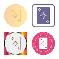 Unique Card Vector Icon