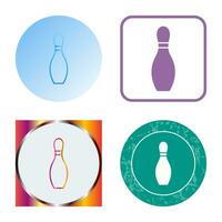 Unique Bowling Pin Vector Icon