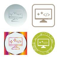 Unique Clean Code Vector Icon