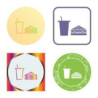 Unique Lunch Vector Icon