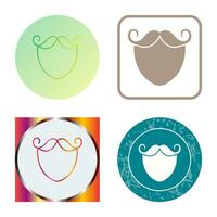 Beard and Moustache Vector Icon