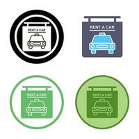 Rent a Car Vector Icon